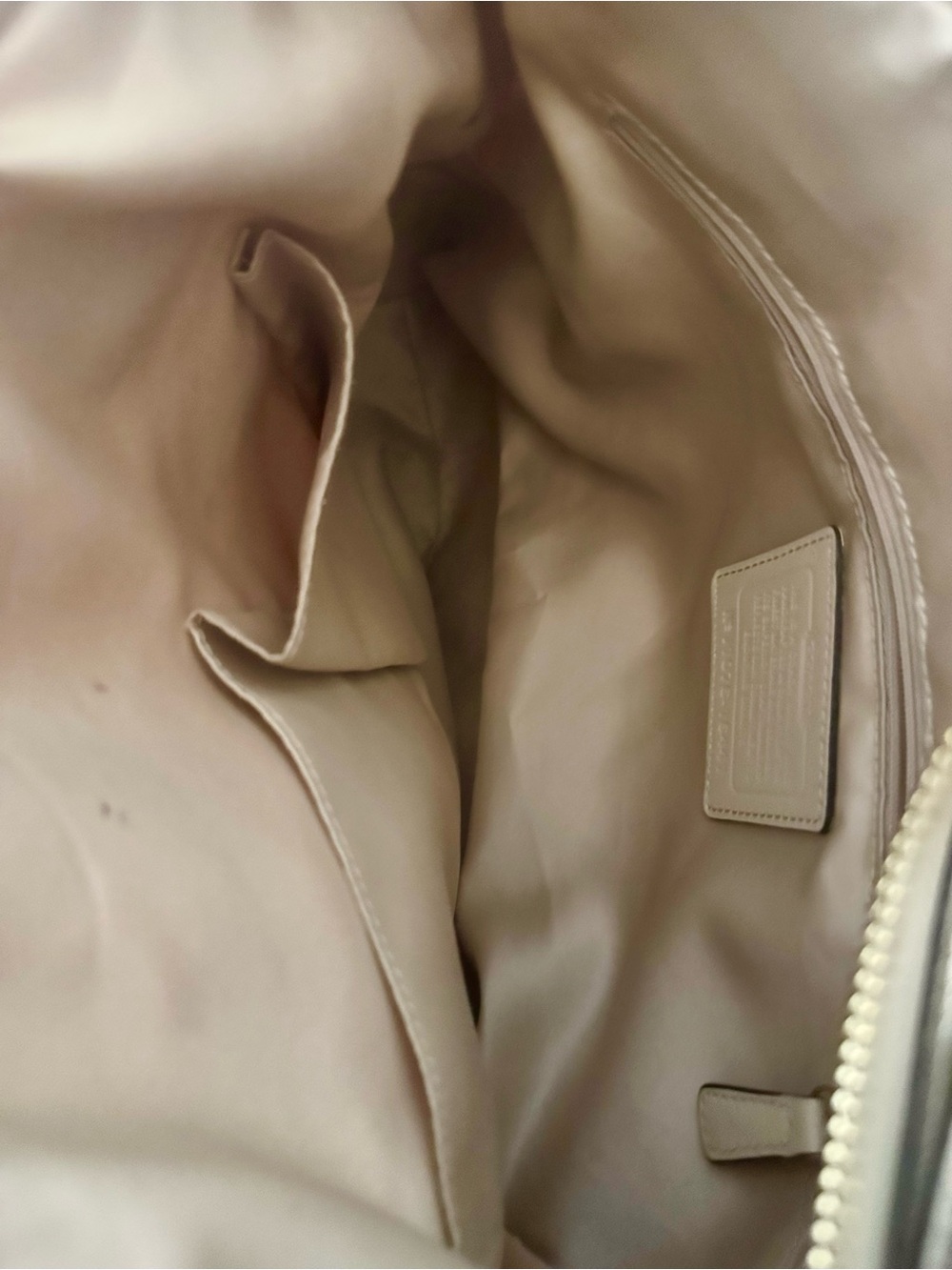 Coach Hobo Shoulder Poppy 2011 Bag in Pink, Cream, Beige F16441 Y2K - Picture 14 of 15